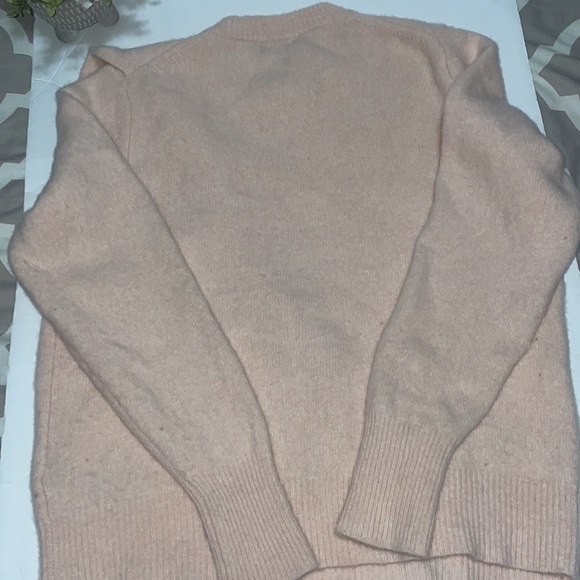 J Crew  harold blush pink 100% Merino Wool sweater size Small - Picture 6 of 6